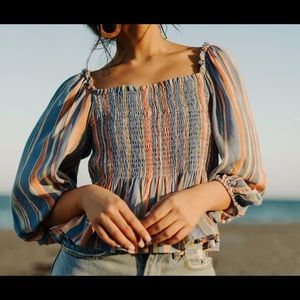 Vestique Smocked Top